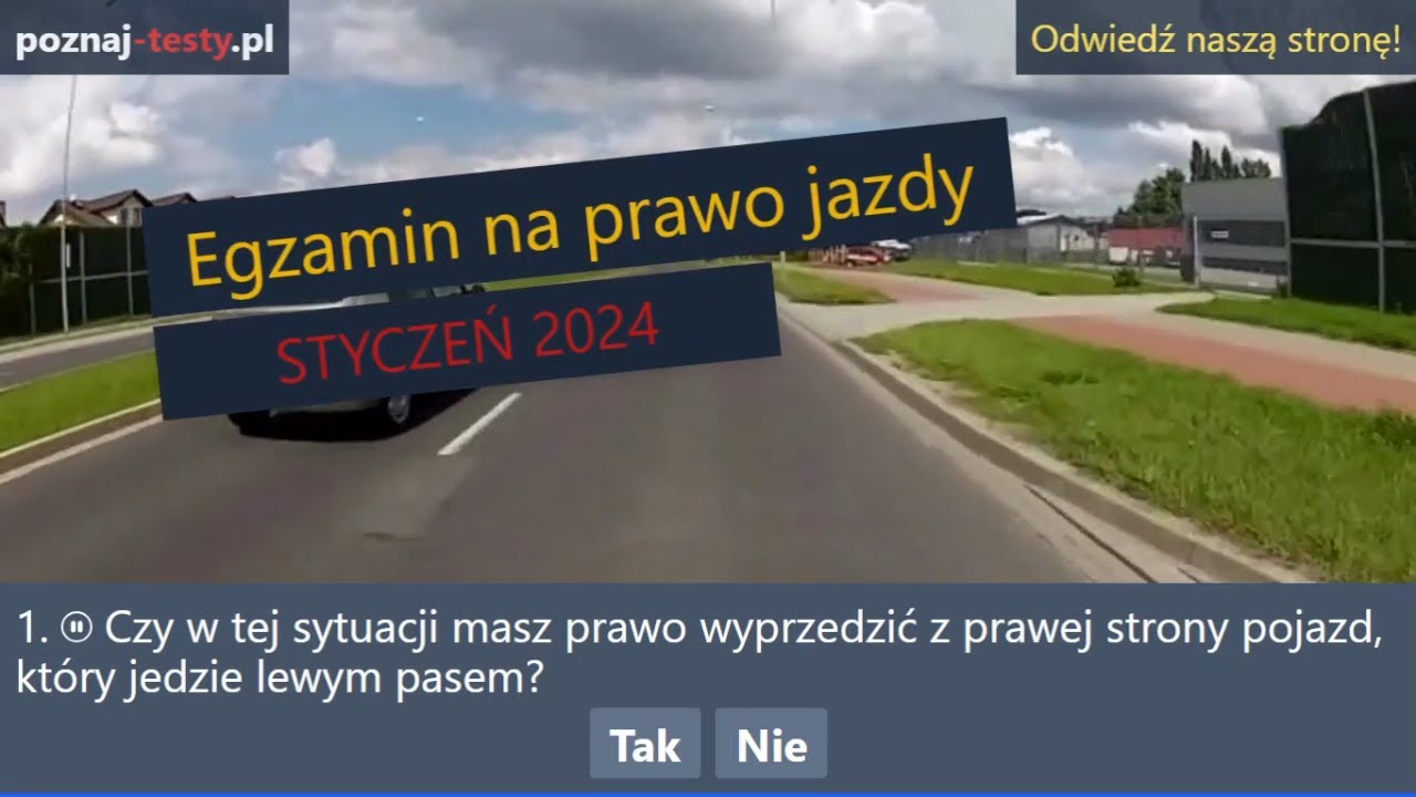 Czy w tej sytuacji masz prawo wyprzedzić z prawej strony? - YouTube