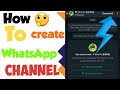 How to create whatsapp channel | whatsapp channel create | whatsapp channel