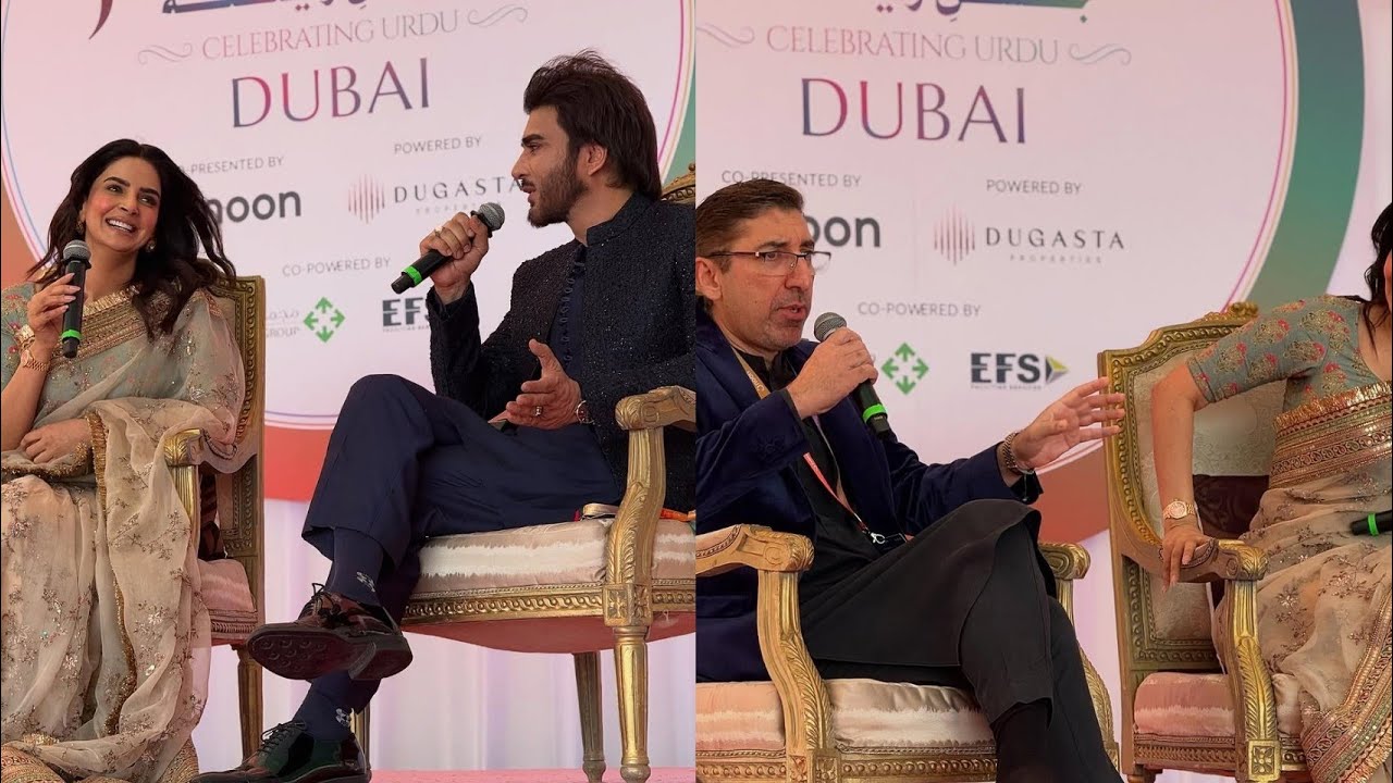 Saba Qamar Speech With Imran Abbas On Jashne Rekhta Dubai 🇦🇪|| entertainment Tech