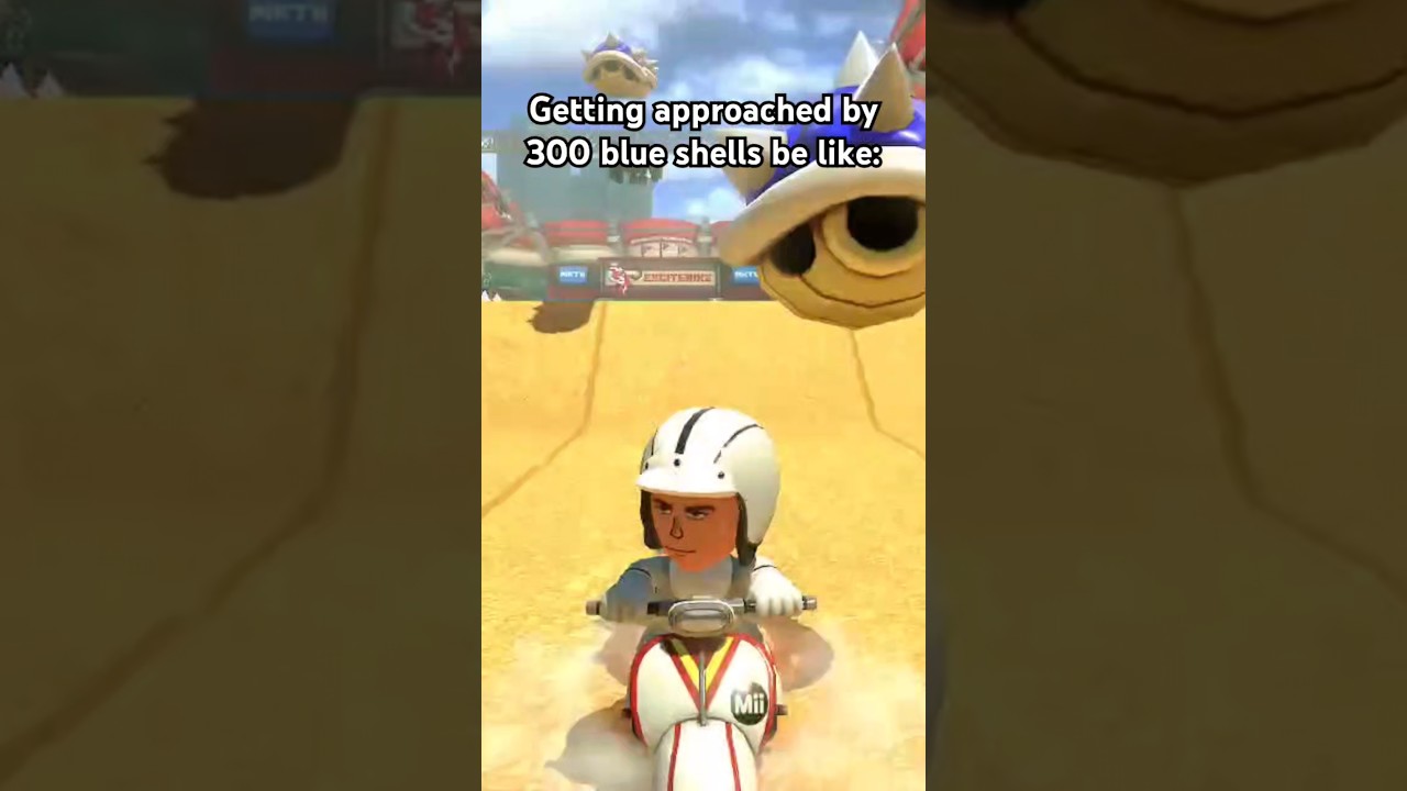 Getting approached by 300 blue shells be like: 