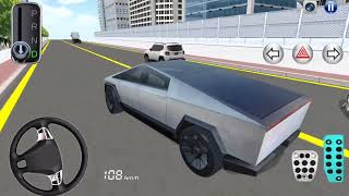 3D Driving Class Simulation game TESLA CYBERTRUCK Cars For Parking - 3D New Android ios gameplay screenshot 5