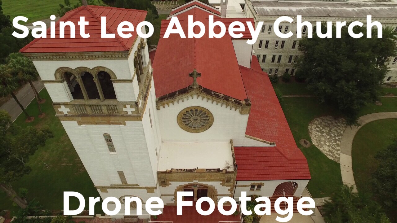 St. Leo Abbey Church drone footage YouTube