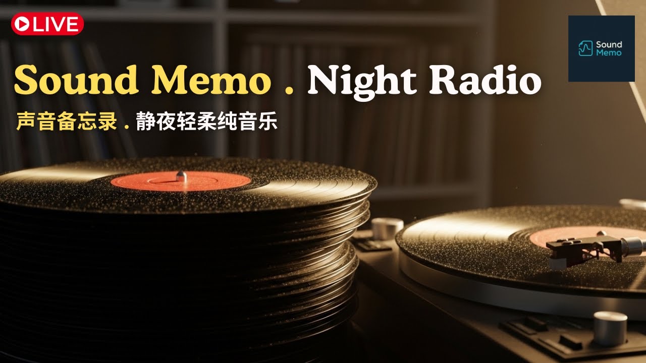 🎧 Sound Memo Night Radio 🌙 LIVE | 声音备忘录 · 静夜轻柔纯音乐 | Soft Night Instrumentals