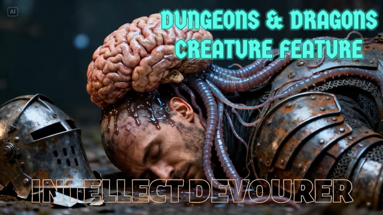 D&D Intellect Devourer Creature Feature Monster Manual 2024 Edition Dungeons and Dragons AI Movie
