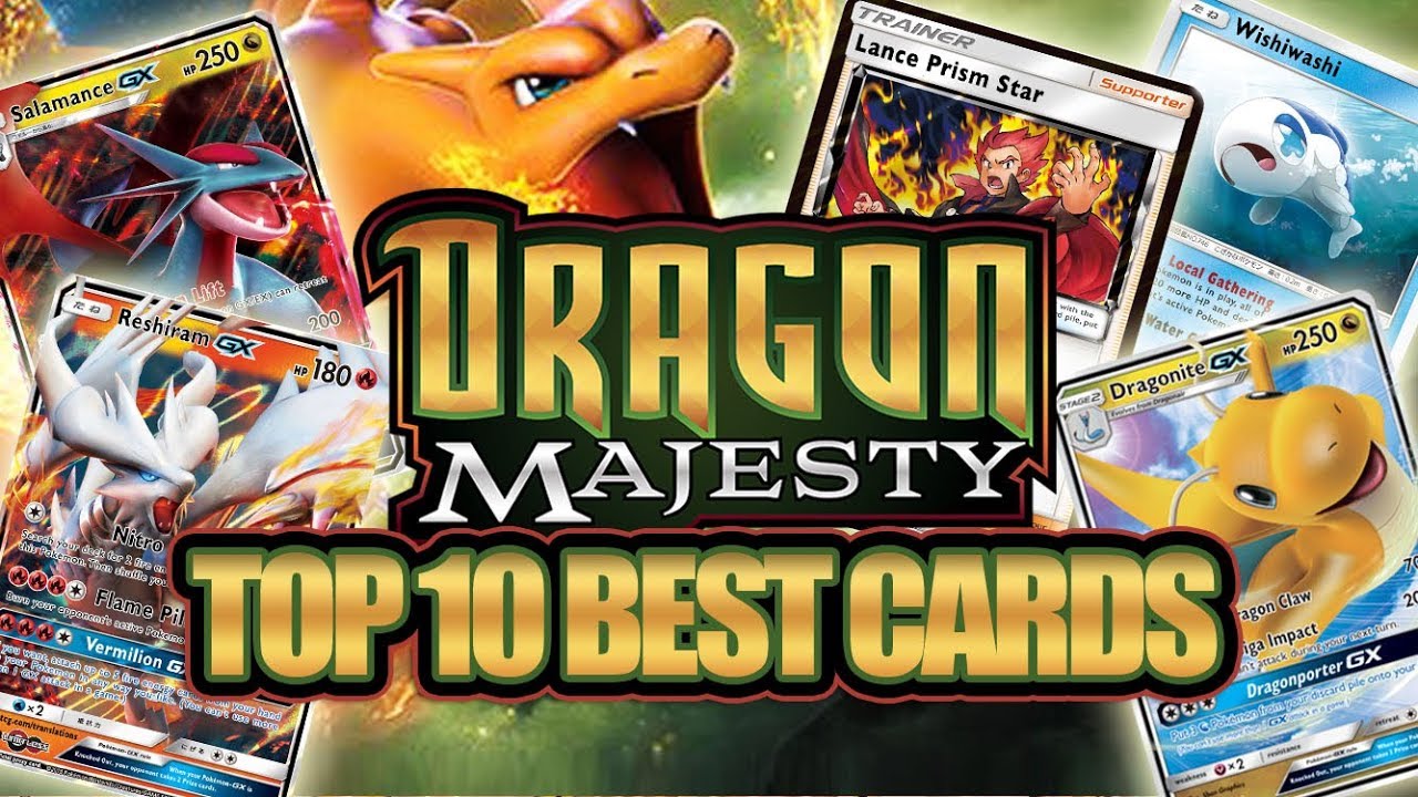 TOP 10 BEST POKEMON CARDS FROM DRAGON MAJESTY! (+ Small Review)
