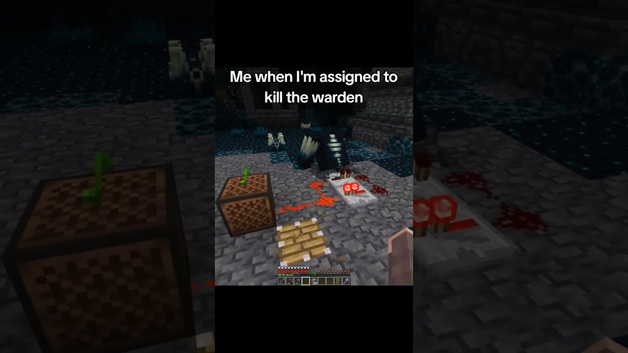 Please Click The Sound It Gives Me Money Minecraft Warden Joke Skit Trend Scliffler