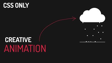 Html CSS Rainy Cloud Animation Effects  @royaltutorials354