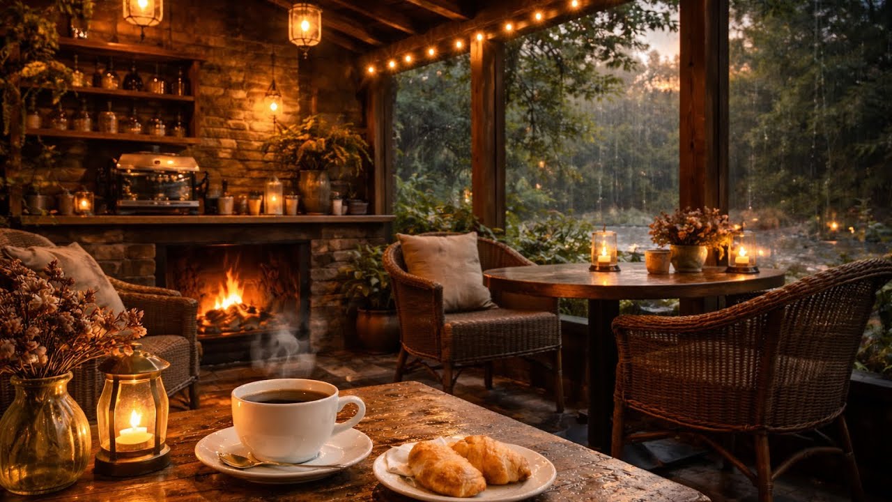 Cozy jazz coffee shop 40’ relaxing