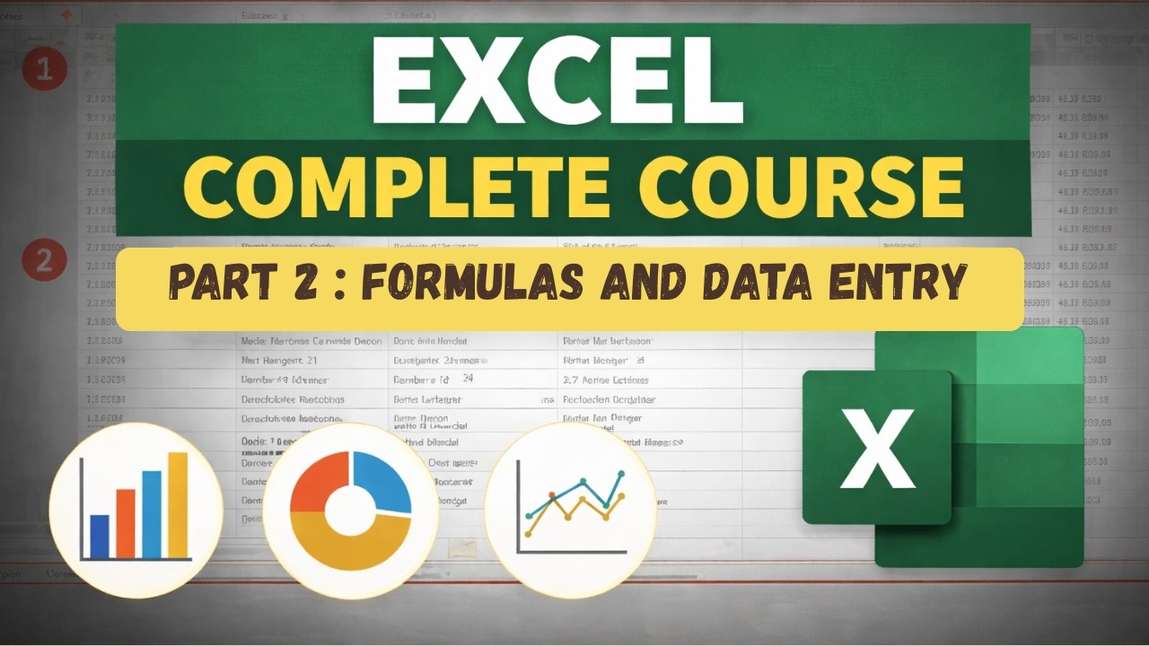 Excel Lesson 2 – Cell Referencing & Basic Formulas in Excel (Beginner ...