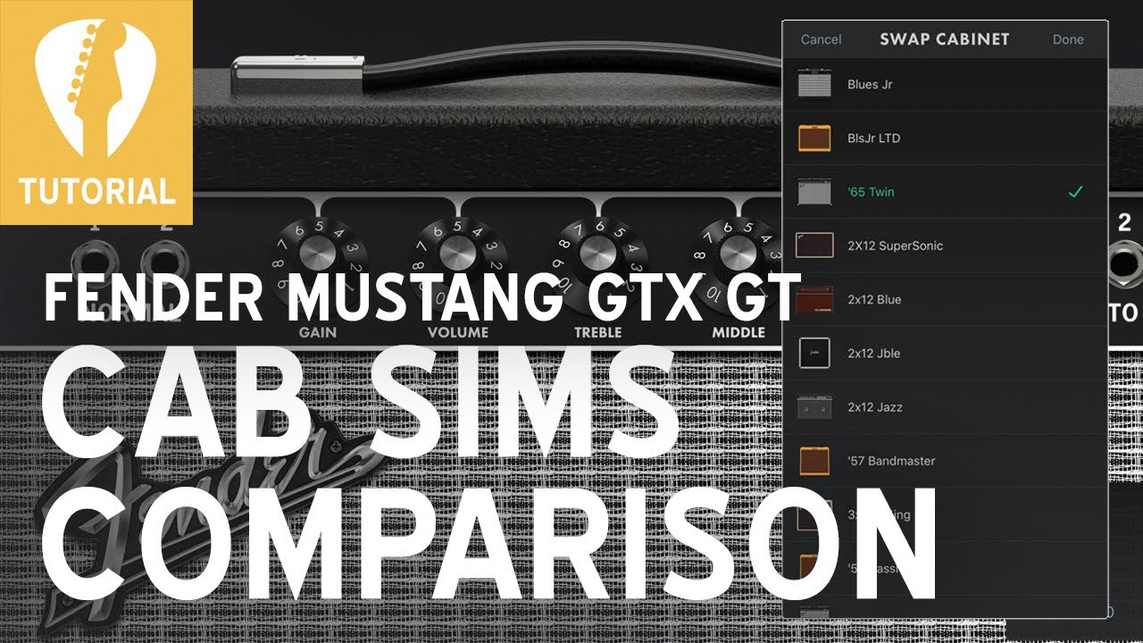 Fender Mustang CAB SIMS Demo for GTX GT amps BY SUBSCRIBER REQUEST
