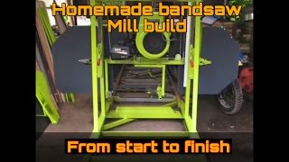 This video shows good step by step photos and explains how I built my bandsaw mill for only $350, with simple salvaged parts. I 