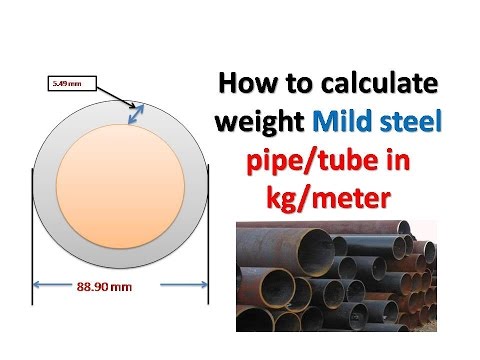 Steel Round Pipe Weight Chart