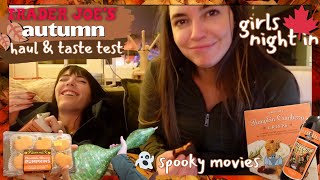 Trader Joe’s Autumn Haul & Taste Test, Spooky Movies, Girls Night In vlog!!