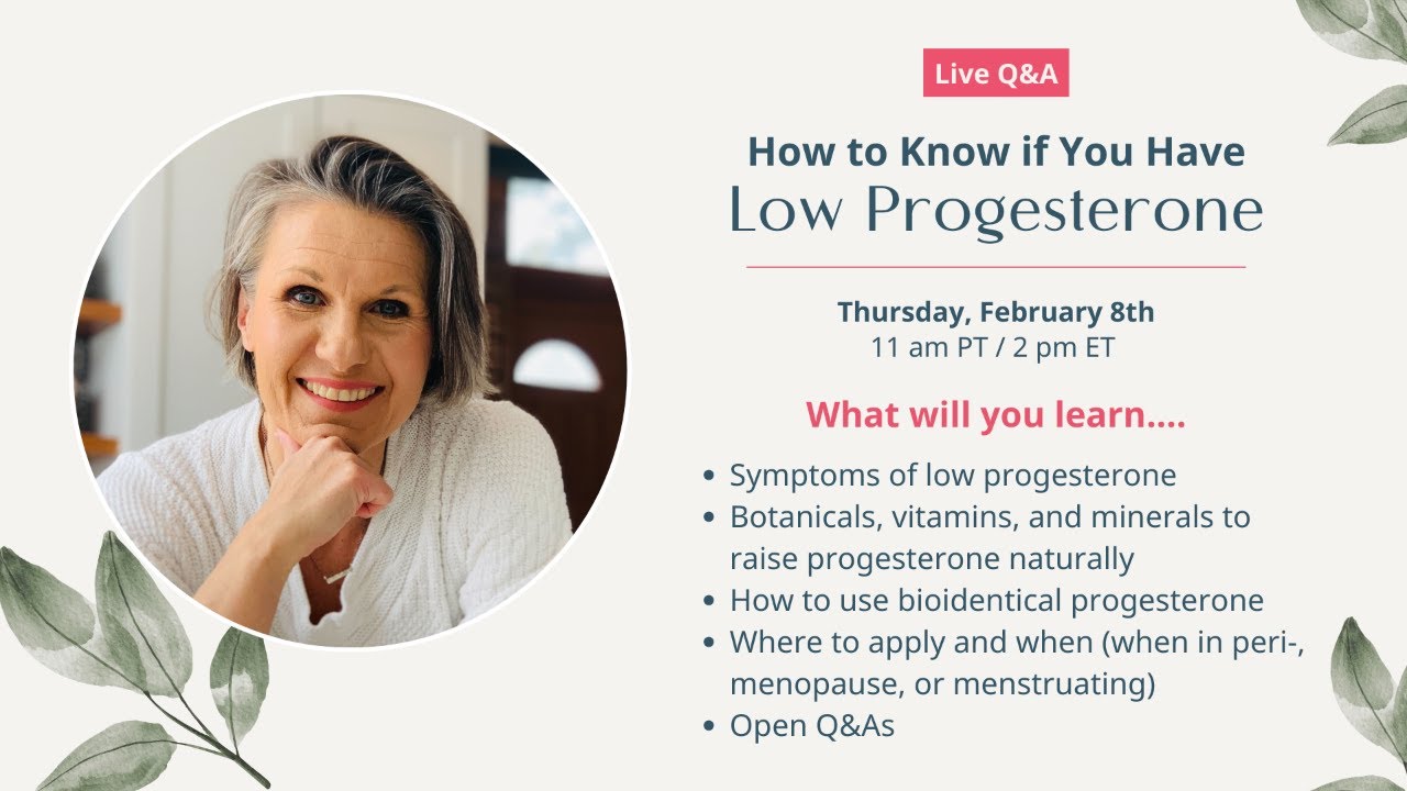 How to naturally raise progesterone - YouTube