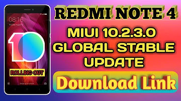 MIUI 10.2.3.0 Global Stable Update for Redmi Note 4 -- Full Details