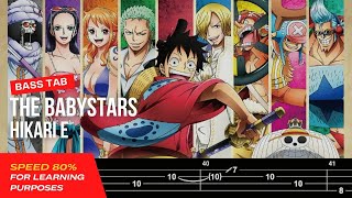 【BASS TAB】ONE PIECE OST | THE BABYSTARS - HIKARI E『SPEED 80%』