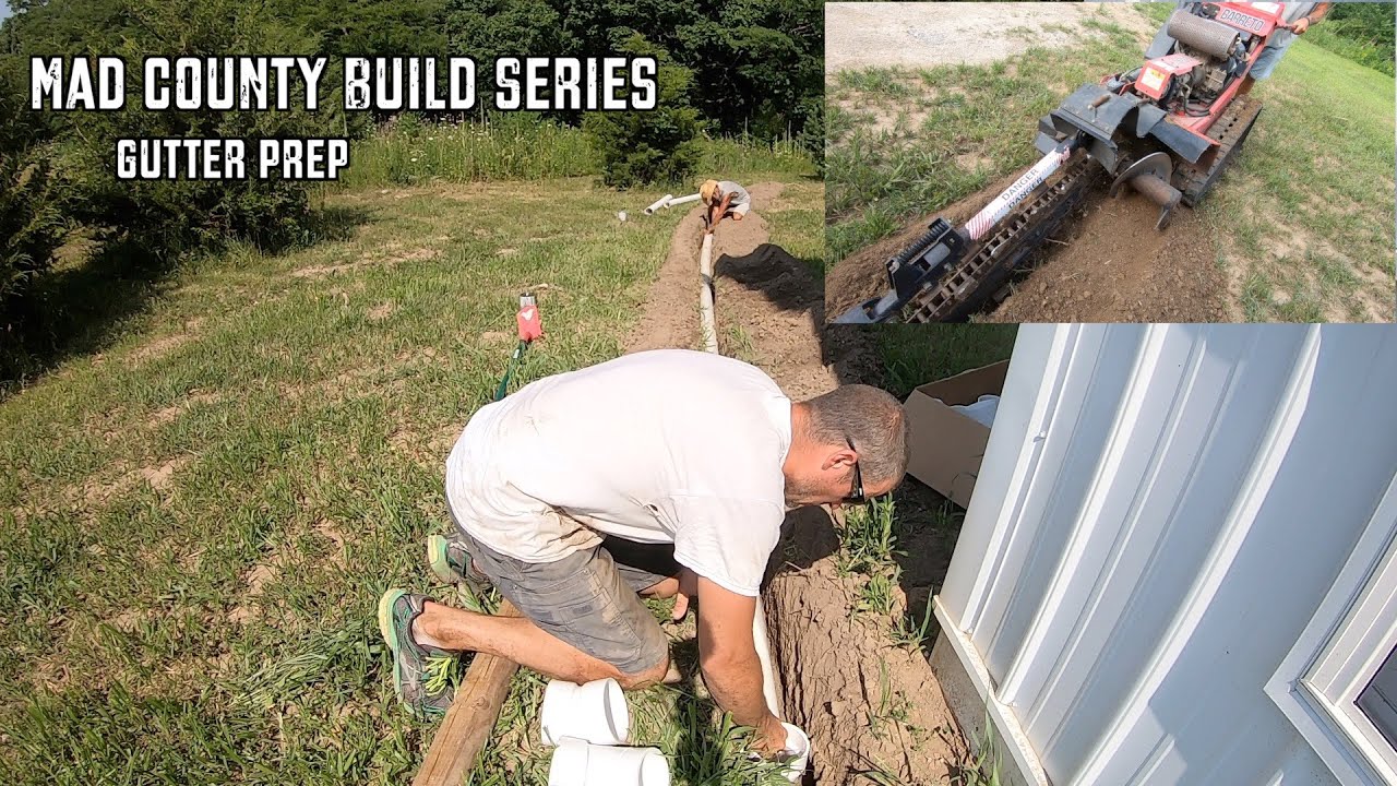Gutter Prep | Post Frame House with 18' Sidewalls - YouTube