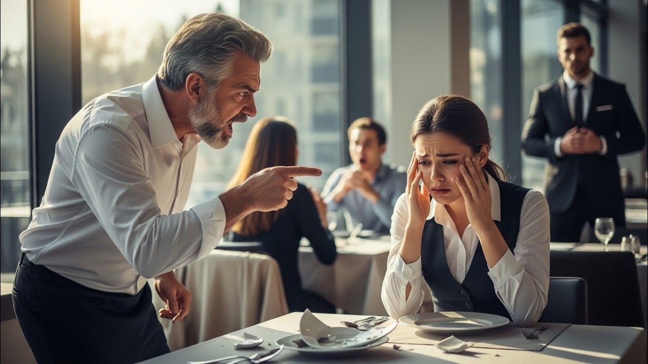 Humilló a la mesera sin piedad… sin saber que el hombre más temido lo observaba en silencio mortal!!
