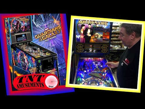 1398 Stern GUARDIANS OF THE GALAXY Williams MILLIONAIRE Pinball Machines TNT Amusements 