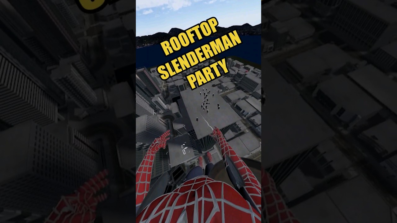 ⁣Spider-Man VR ROOFTOP SLENDERMAN PARTY 🥳🎉#vr #virtualreality #spiderman #gaming