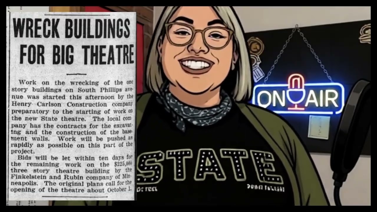 Who Built the Historic State Theater in Sioux Falls, SD?