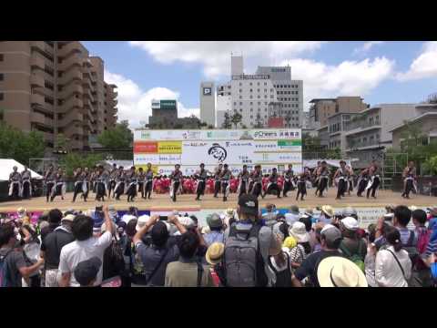 蓮雫(れんげ) 2017岡山うらじゃ 1日目 下石井公園 mususukunjp