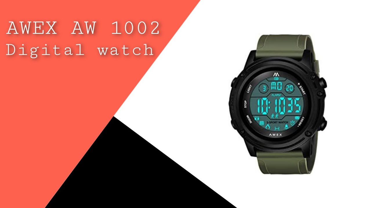 AWEX AW-1002 Digital Sports Watch | Review