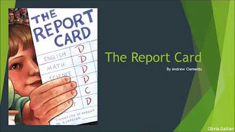 The Report Card book trailer by Olivia Gaitan