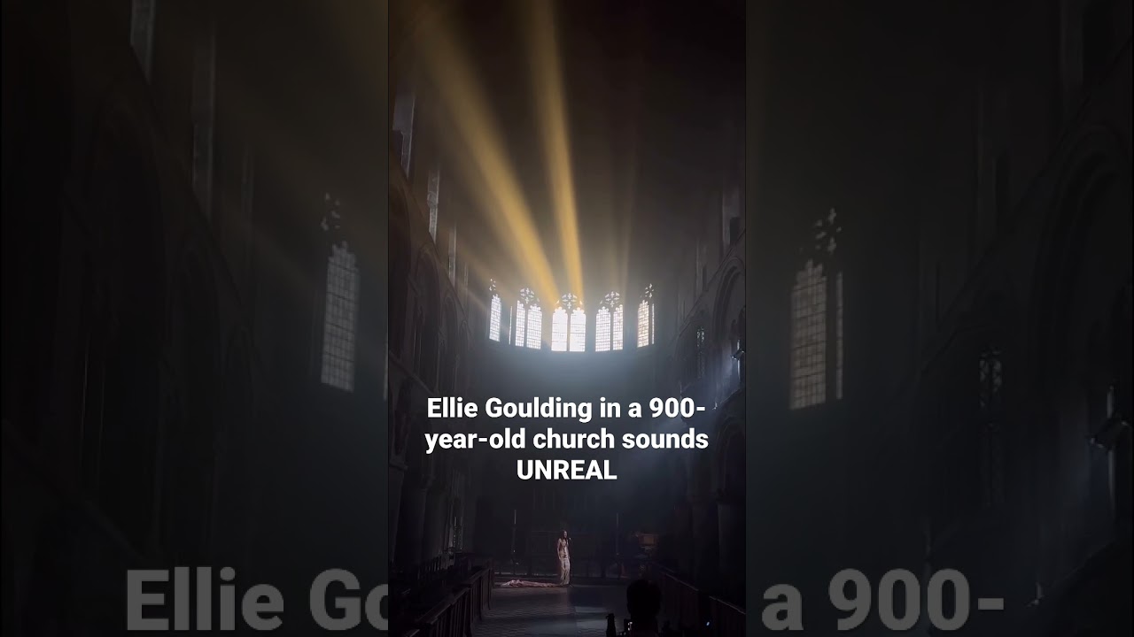 ⁣Ellie singing our new Song MIRACLE in a 900-year-old church 😮