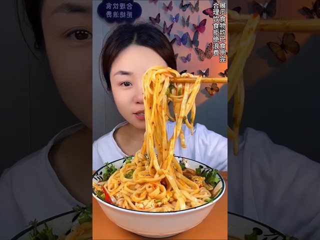 eating extreme spicy noodles | mukbang asmr eating