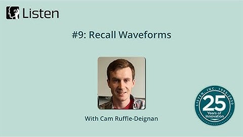 09: Recall Waveforms (working from home with SoundCheck)
