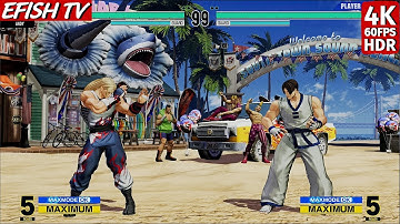 Andy Bogard vs Kim Kaphwan (Hardest AI) - KOF XV