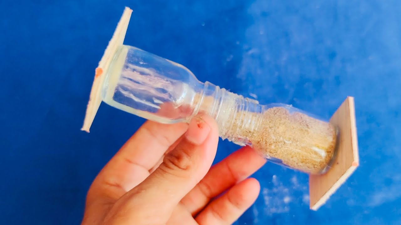 The easiest way to make an hourglass at home using plastic bottles