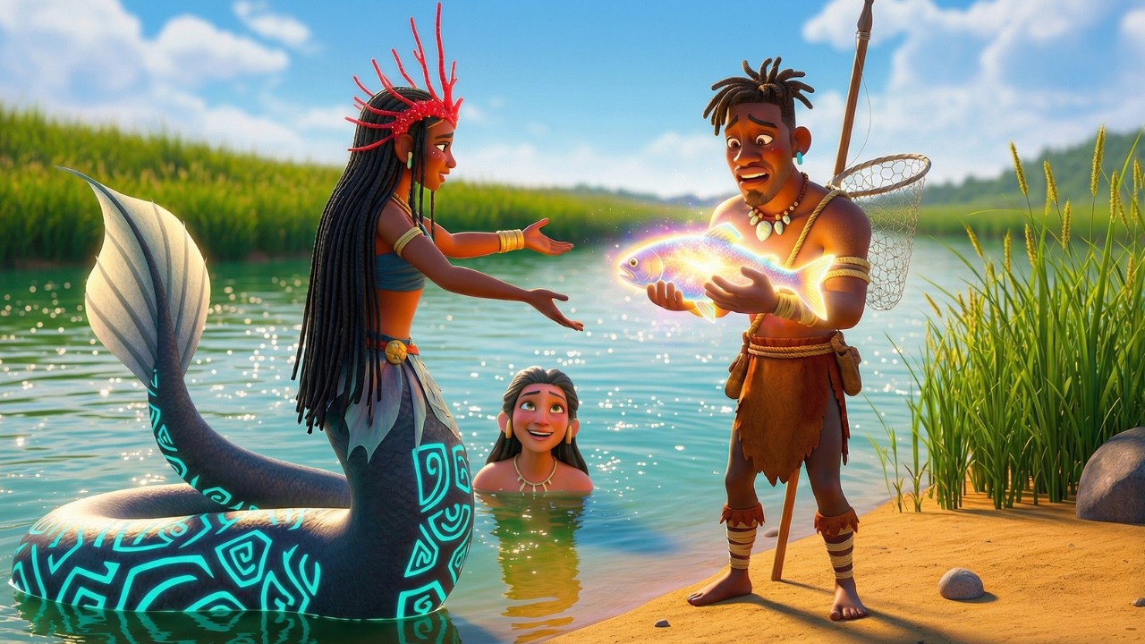 Русалка подарила жадному охотнику рыбу богатства… Но есть одно простое правило.