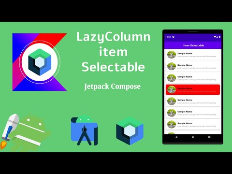 LazyColumn Item Selectable in Jetpack Compose | Kotlin |  Android | Make it Easy