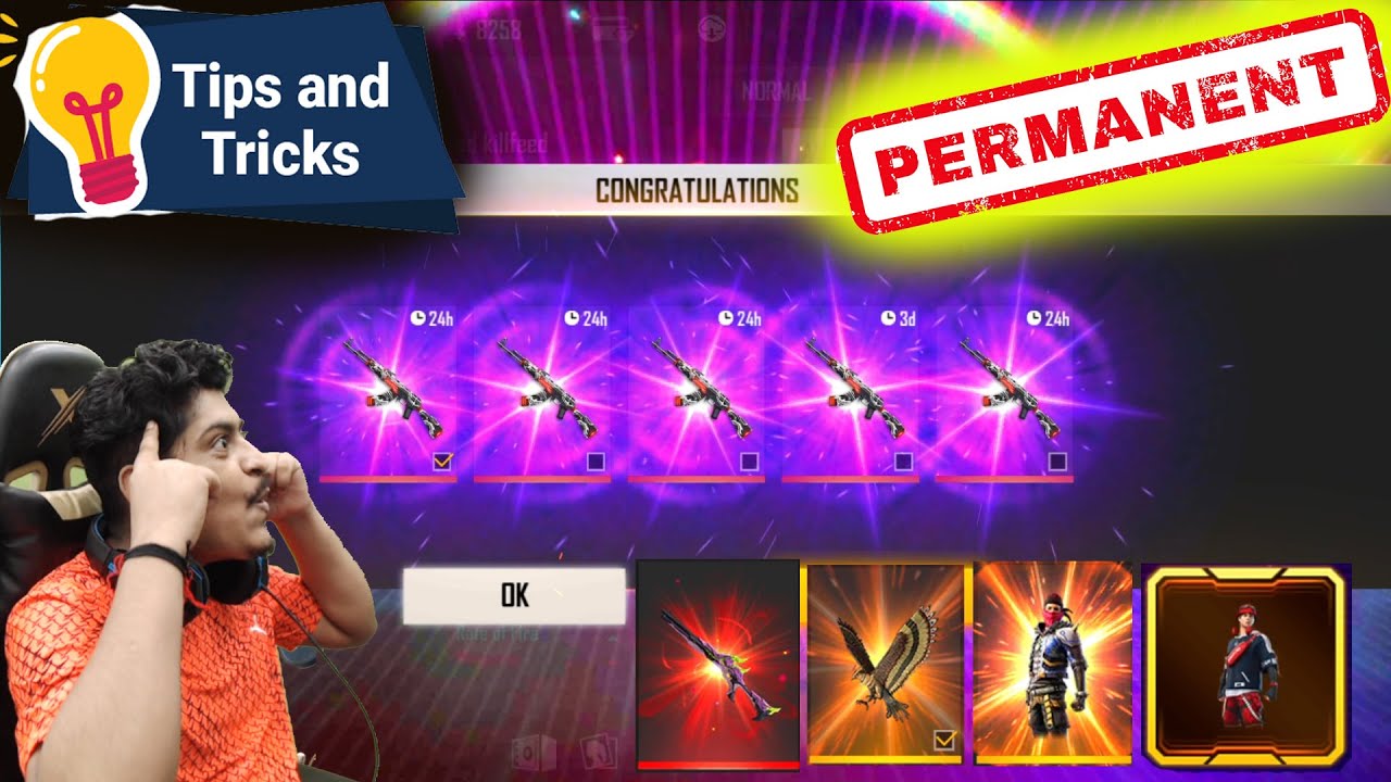 Tricks Dragon AK & With Four Items Permanent Skin Bundle Pet