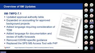 VDOT TMPD Traffic Forecasting Training 12/2023