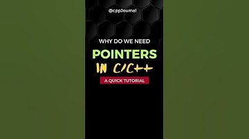 Why Pointers are used in C/C++ ? #cprogramming #cpp #cplusplus #dsa #coding #code #datastructures