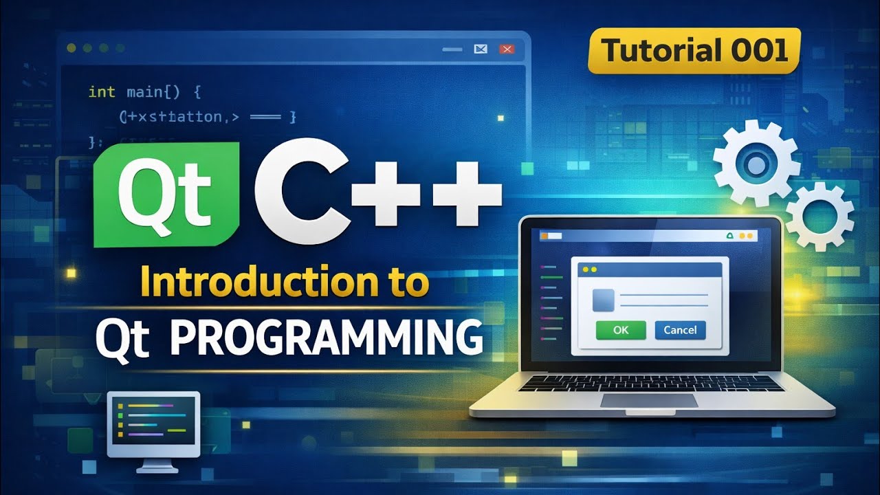 Qt C++ Tutorial 001 | Introduction to Qt Programming - YouTube