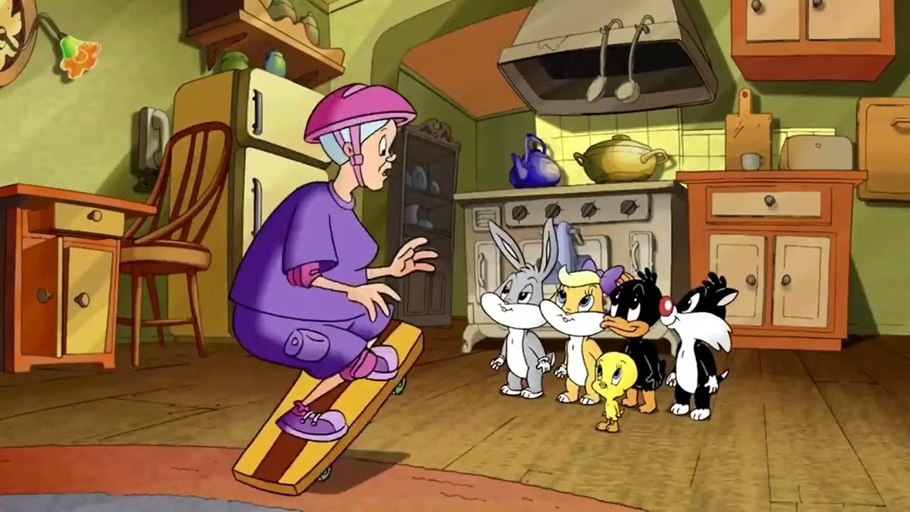 Baby Looney Tunes: La Abuelita monta en Skate (Castellano) - YouTube