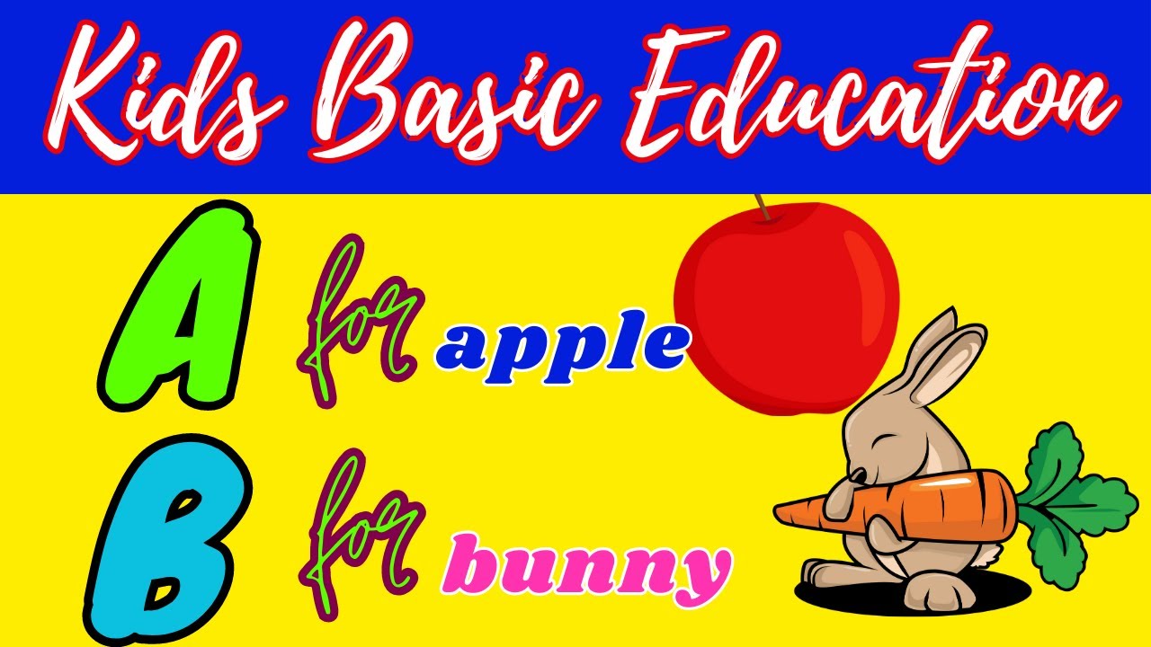 Kids Basic Education! Kids Preschool Learning ABC! A to Z English ...