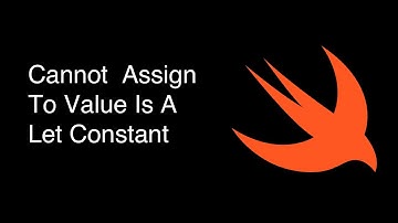 Cannot  Assign To Value Is A Let Constant In Swift