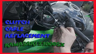 Replacing a clutch cable on a Kawasaki