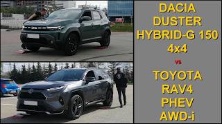 Slip Test - Dacia Duster Hybrid 4X4 Vs Toyota Rav4 Phev Awd-I - .Tests.on.rollers