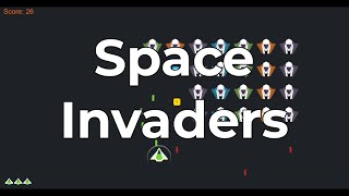 Space Invaders game in custom C++ OpenGL game engine