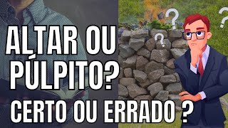 Altar Ou Púlpito ? Só Senta Quem Somente É Santo ? Pastor Juliano Fraga Responde Essa.