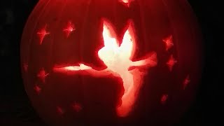 Tinkerbell Pumpkin Carving #pumpkincarving #design #tinkerbell