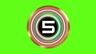 5 Second Timer | Green Screen Timer | No Copyright | 4K Video With Sound !!