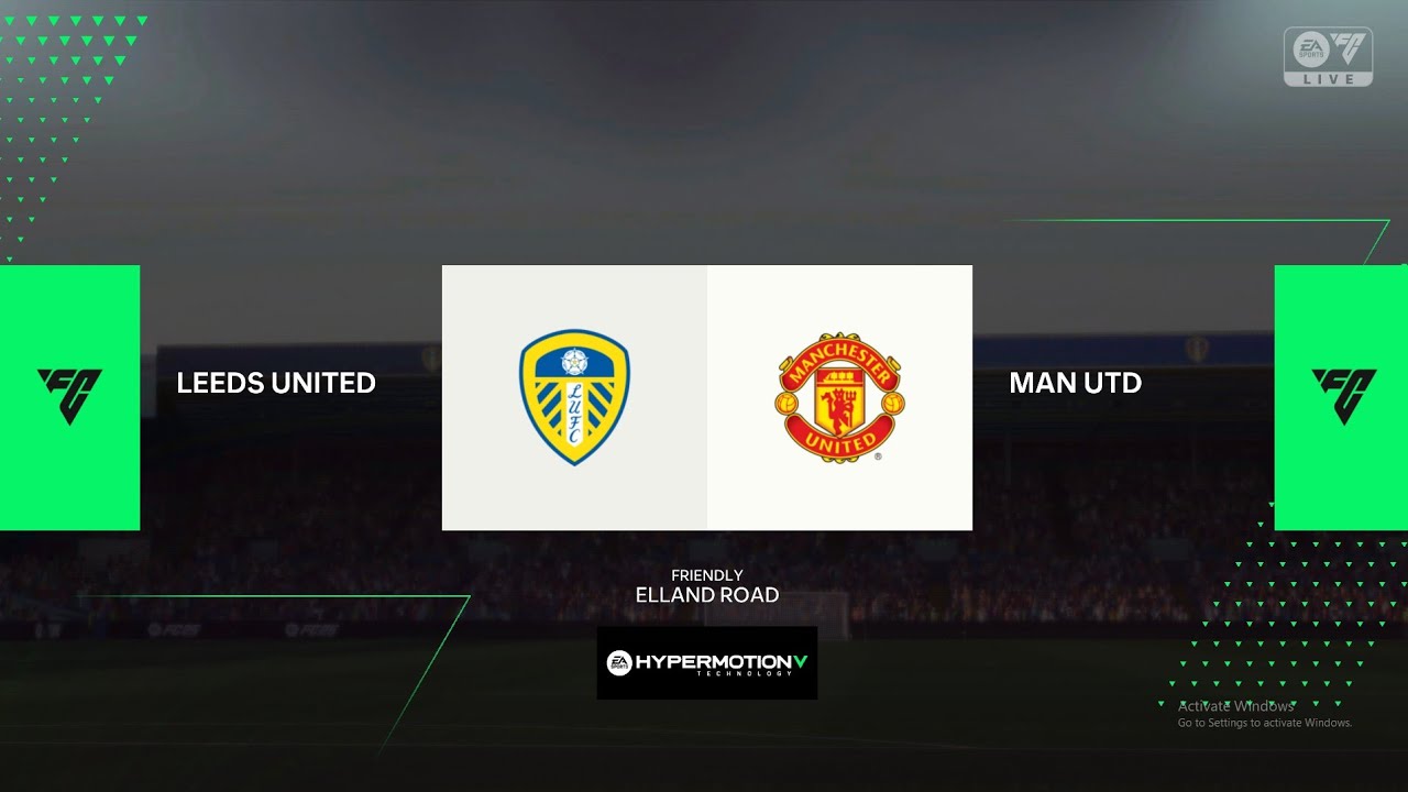 FC 25 - Manchester united vs Leeds united ft. Bruno Fernandes - Pre Season Friendly | PC HD