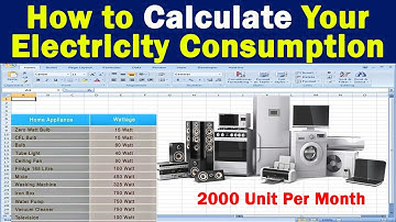 Electricity Consumption Calculator in Ms Excel | How to Calculate Electricity Consumption in Excel